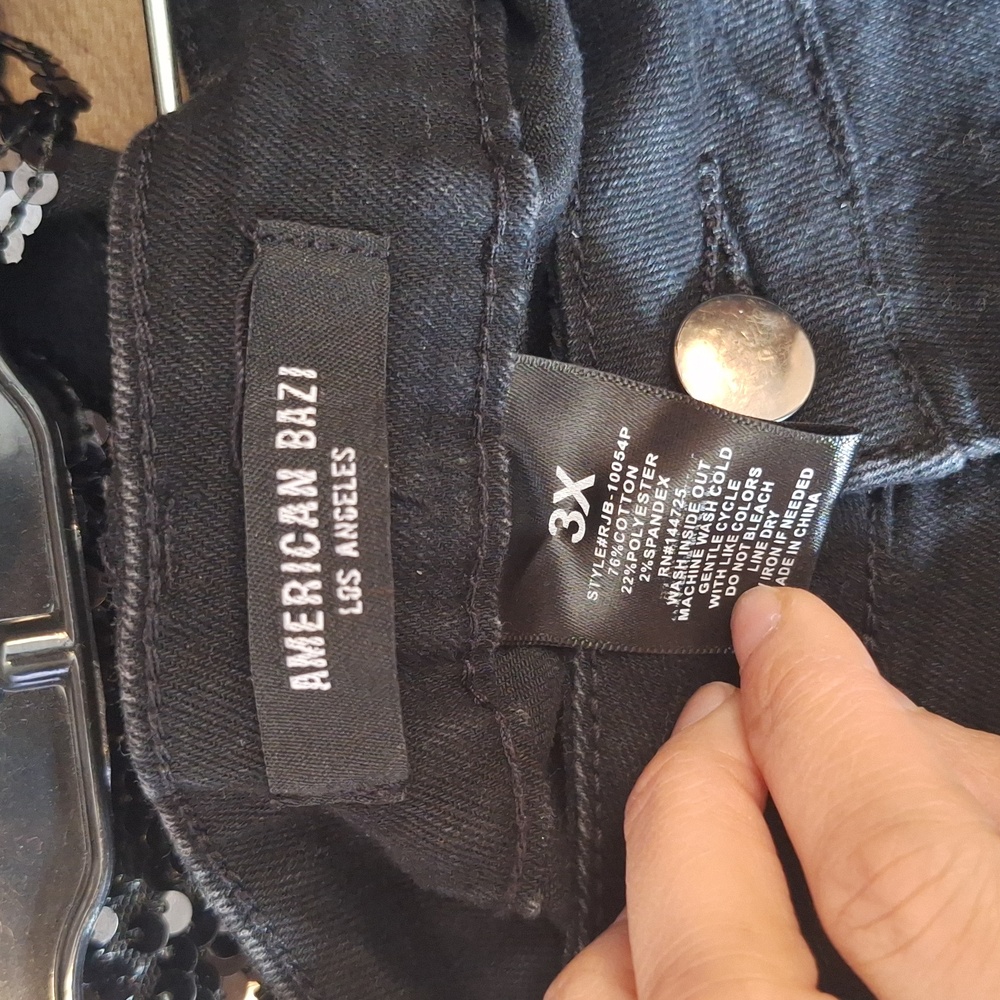 American Bazi Black Denim Pants - Picture 8 of 9